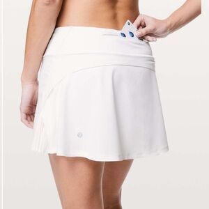 Lululemon Play Off The Pleats Skirt White